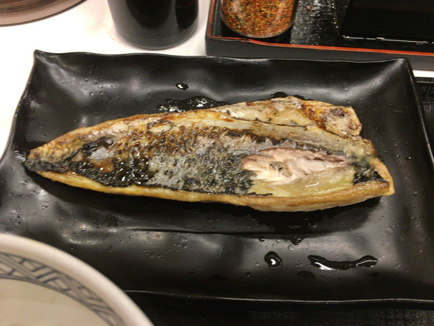 吉野家:炙り塩さば牛定食 - 2