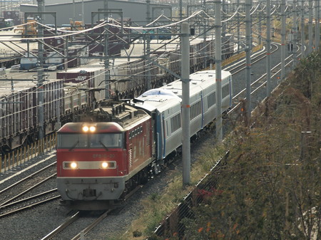EF510 キハ261系甲種東海道本線岸部駅