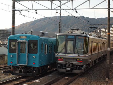 105系本線試運転 東海道本線山崎駅03