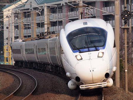 885系特急ソニック 鹿児島本線水巻駅