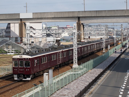 阪急7300系普通 阪急京都線茨木市~南茨木