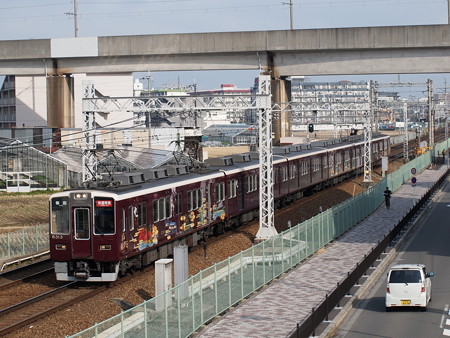 阪急8300系快速特急 阪急京都線茨木市~南茨木