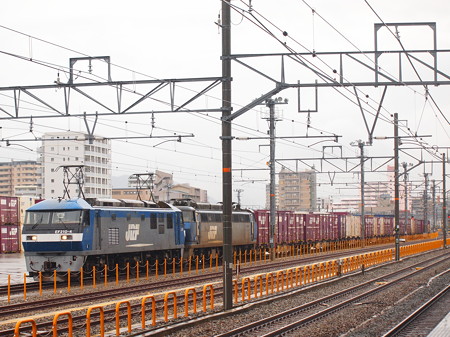 EF210+EF200貨物 山陽本線鷹取駅