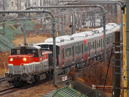 DE10 227系甲種輸送 山陽本線新長田駅