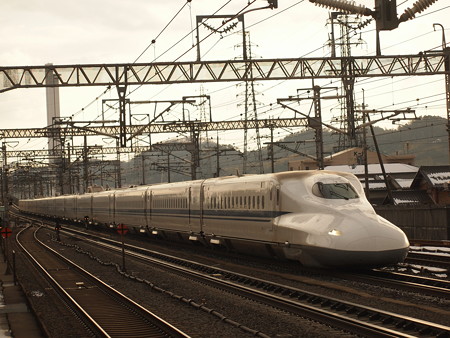 N700系のぞみ 東海道新幹線米原駅03