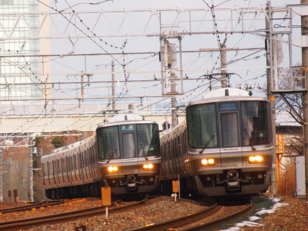 223系新快速 東海道本線長岡京~山崎02