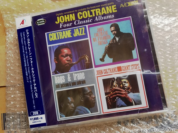 John Coltrane/Four classic albums ～Autumn is Jazz～輸入盤4アルバム入り2CDはお得