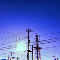 早い厳冬の中で1人立つ鉄塔、電柱に希望の光を～lonely winter～旅の途中