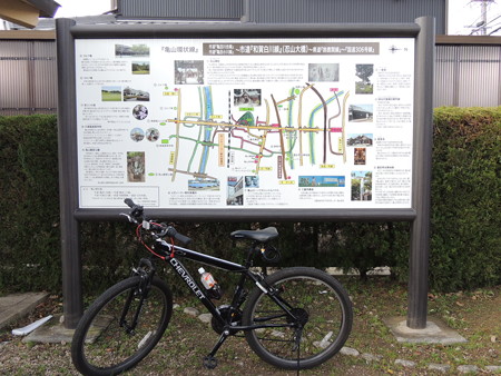亀山市の史跡地図。
