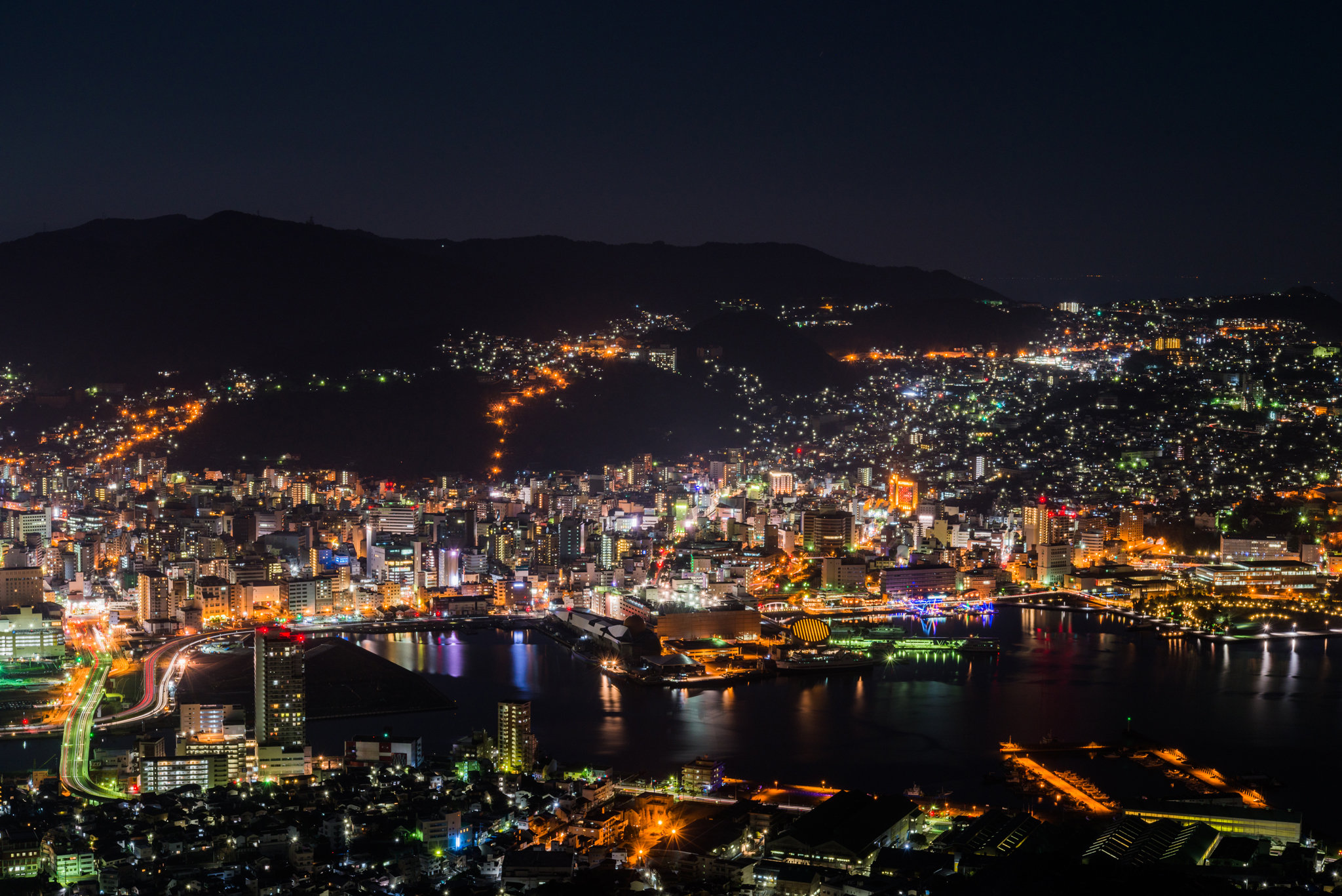 稲佐山からの夜景-60mm-2