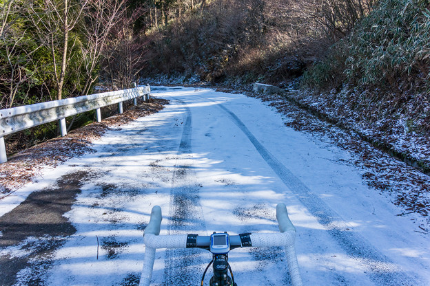 うっすらと雪