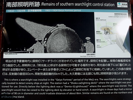 南部照明所跡説明板