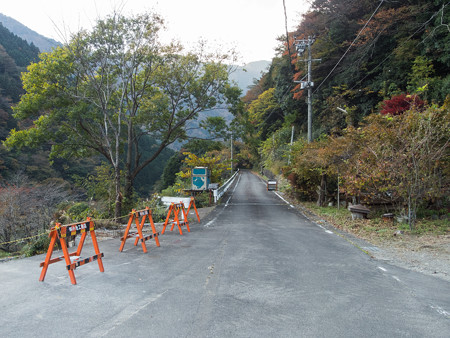 関の沢へ続く道