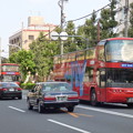 爽やかな休日の朝に連なる『スカイバス東京』