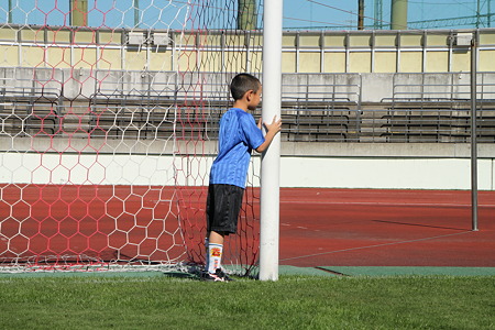 試合前にGK山岸がこうしていつも願掛けしてますｗ