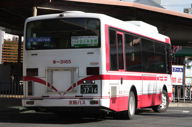 京阪バス　W-3165号車　後部　（3）