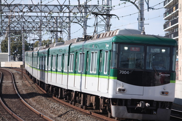 京阪本線　7000系7054F　急行 出町柳 行