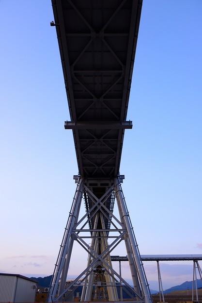 陸前高田　巨大なベルトコンベア