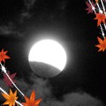 昨年秋に撮影した皆既月食をアプリで面白おかしく編集してみた
