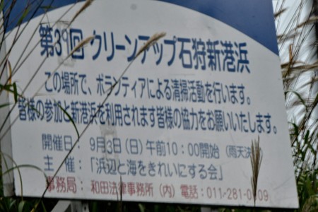 石狩新港浜 クリーンアップ