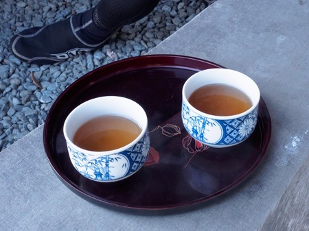 差し入れのお茶