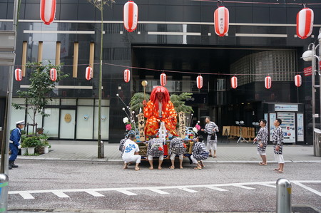 04 2014年 博多祇園山笠 舁き山 猩々酒宴壽 中洲流 ( 移動中 ) (3)