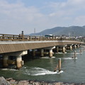 Photos: 宇治川と宇治橋