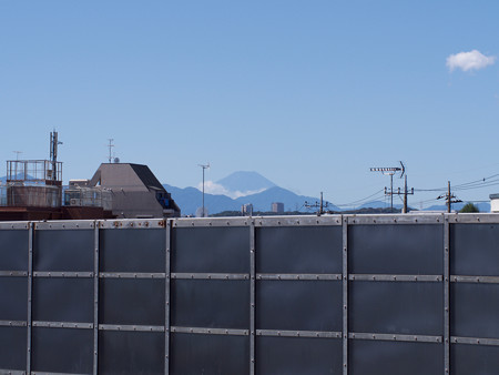 分倍河原より富士山を望む