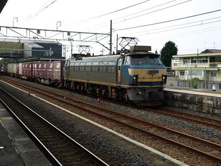 EF66-25+コンテナ車(宝積寺駅)