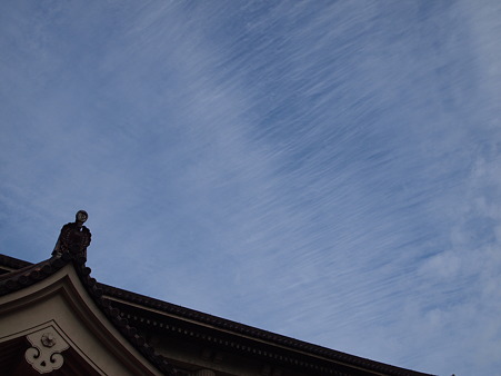 東京国立博物館の2011年<br>
新春の空