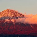 Photos: 1月1日富士宮からの夕方富士山～ いやあ～元旦早々縁起がいい強烈な紅富士(^ ^)今年もよろしくです！
