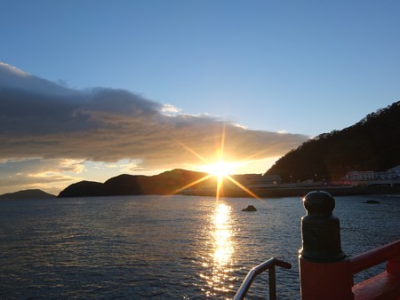 夫婦岩 12月朝7:21