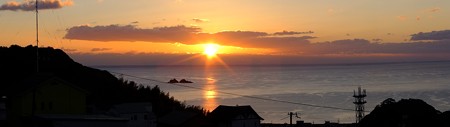 熊野灘 12月朝日 7:04