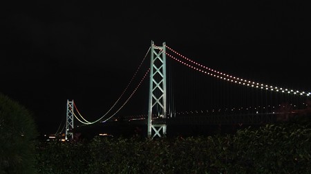 明石海峡大橋03 舞子ビラ神戸の庭から