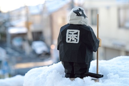 2017.02.11　居間　雪景色の街