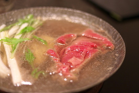2011.03.09　銀山温泉　旅籠 いとうや　夕食-しゃぶしゃぶ
