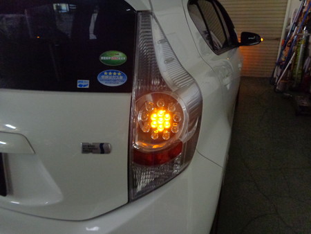 トヨタＡＱＵＡ　テールＬＥＤ製作　ウインカー