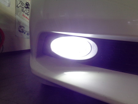 ＣＲ－Ｚ　後期ヘッドライト取付　フォグＬＥＤ交換
