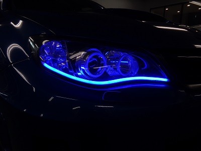 インプレッサGVB　千葉県　NEWアウディ風LED取付