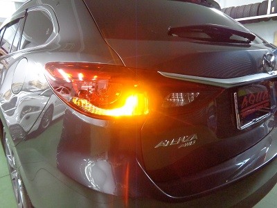 アテンザ　岐阜県　LED交換　リアウインカー