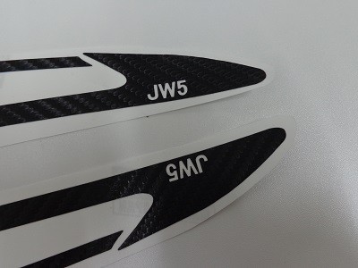 S６６０専用カーボンシート　フェンダーダクト左右２点　ＪＷ５ロゴ