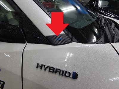 C-HR　Aピラーパネル　カーボンシート
