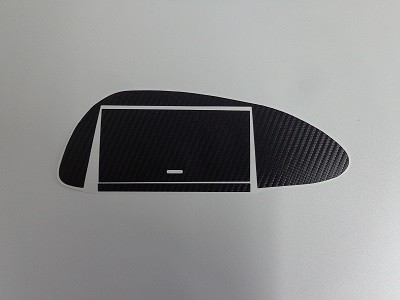 ハリアー６０系　カーボンシート　ヤックサイドＢＯＸゴミ箱運転席用３点