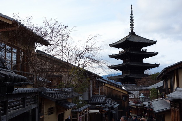 八坂の塔、晩秋風景!2014