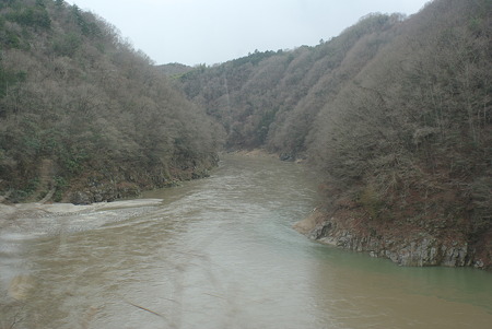天竜峡～伊那小沢(天竜川を望む区間)