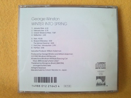 ジョージ ウィンストン Winter Into Spring CD