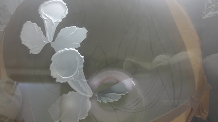 めくって半分ほど、めくって半分ほど。う~、一個失敗した。