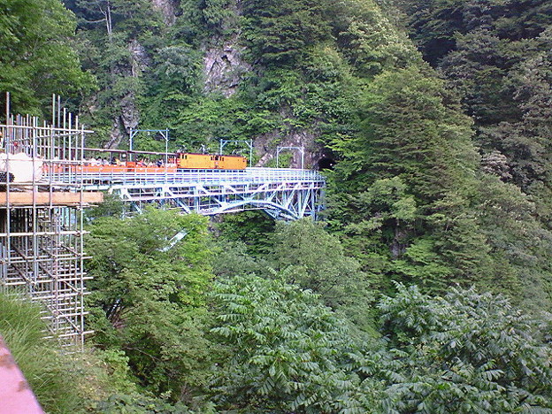 黒部峡谷鉄道 後曳橋 写真共有サイト フォト蔵