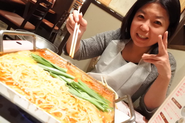 最後の締めはラーメンとビーフン
