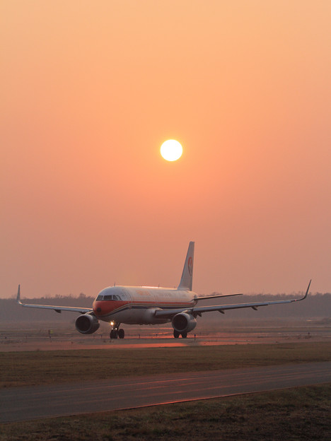 A320 CES 夕陽